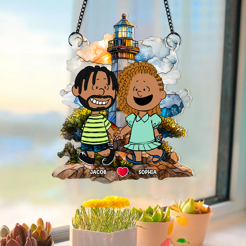 Personalized Gifts For Couple Suncatcher Ornament 02kapu110125hh-Homacus