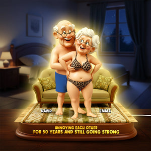 Annoying Each Other Couple Light Box - Personalized Gift For Couples 01NALU081225