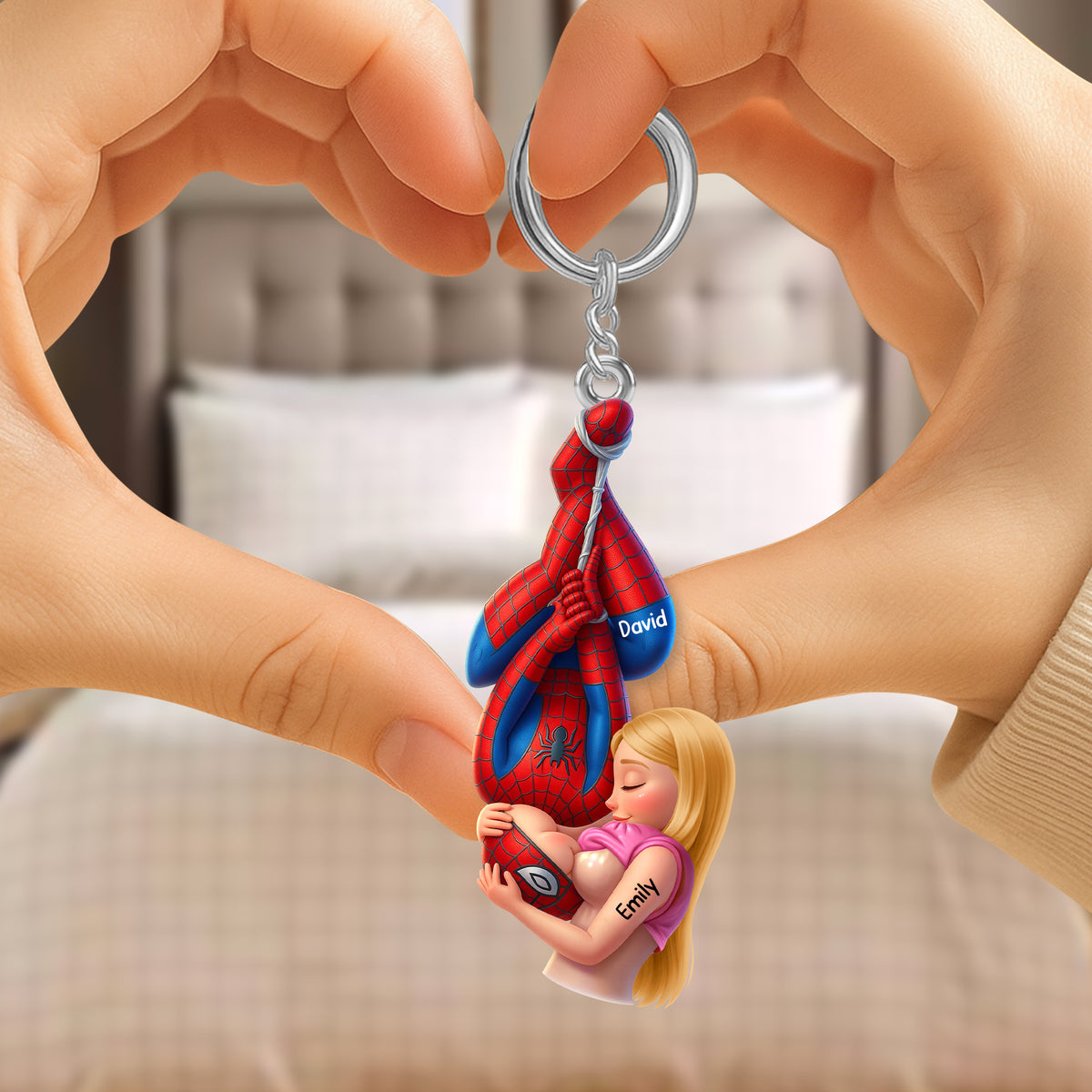 Chaos In Love Couple Keychain- Personalized Gifts For Couples 02HUQN290626