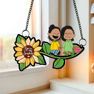 Personalized Gifts For Couples Suncatcher Ornament You're My Sunshine 05KALU201224DA-Homacus