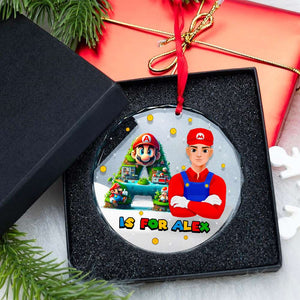 Game Ornament - Mushroom - Personalized Gifts With Custom Alphabet Letter For Gamer-Homacus