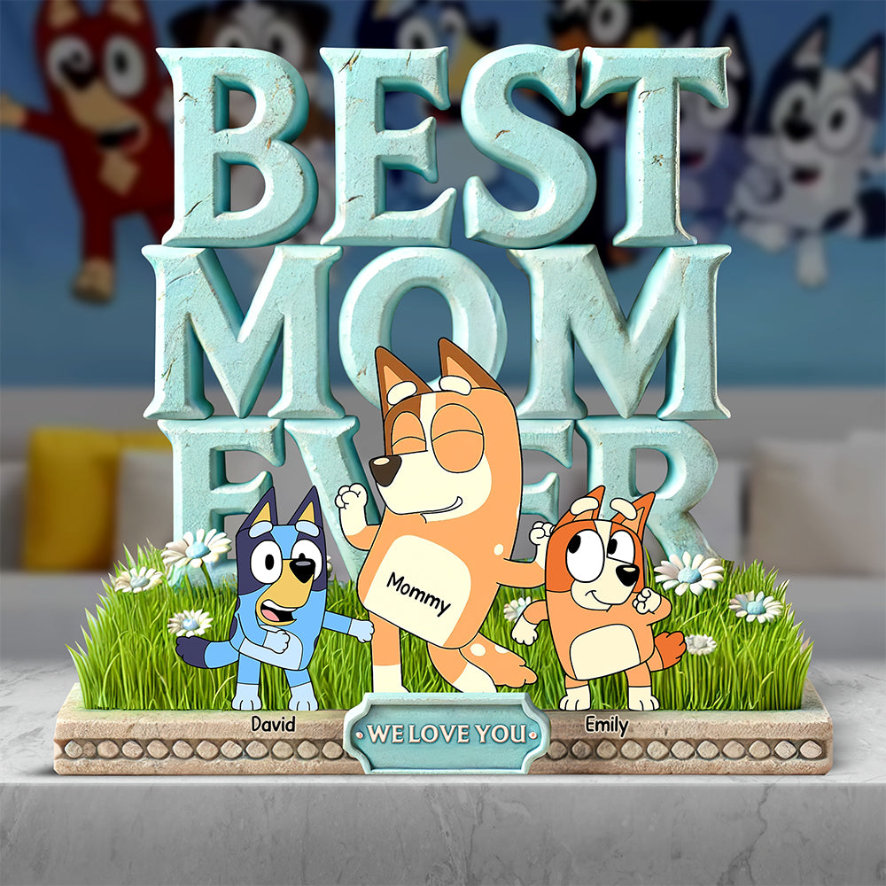 Dog Mom Acrylic Plaque - Personalized Gifts For Mom 02ohqn310325-Homacus