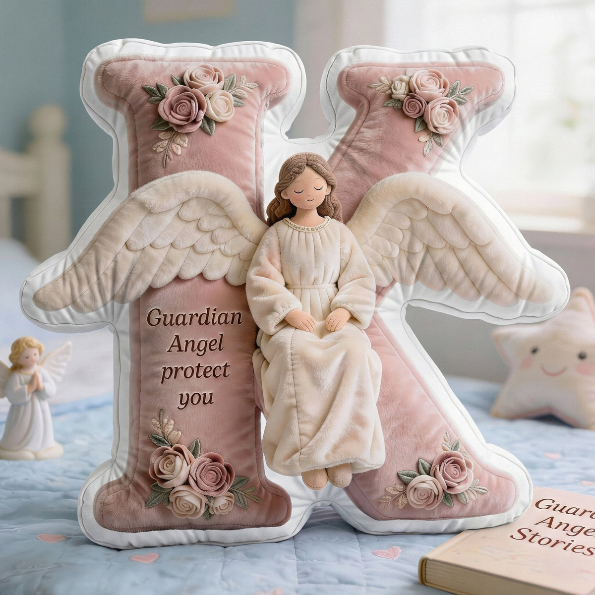 Guardian Angel Alphabet Pillow – Personalized Gifts For Loved Ones 01paqn090126-Homacus
