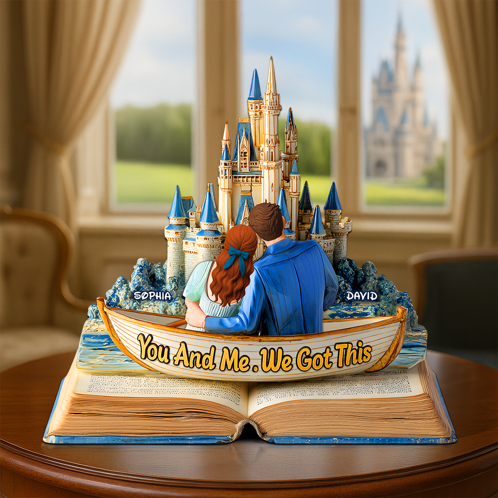 Back Hugging Couple Acrylic Plaque- Personalized Gift For Couple 01TGPU210525-Homacus