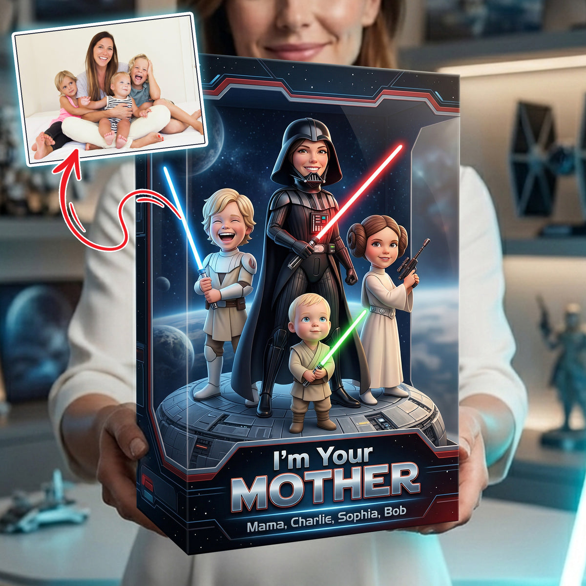 Custom Photo Fantastic Mom Troop Acrylic Plaque, Personalized Gifts For Moms 03qhlu260326-Homacus