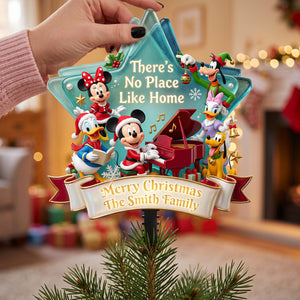 Home Is Where The Heart Is - Personalized Acrylic Christmas Tree Topper 01PATA030826-Homacus