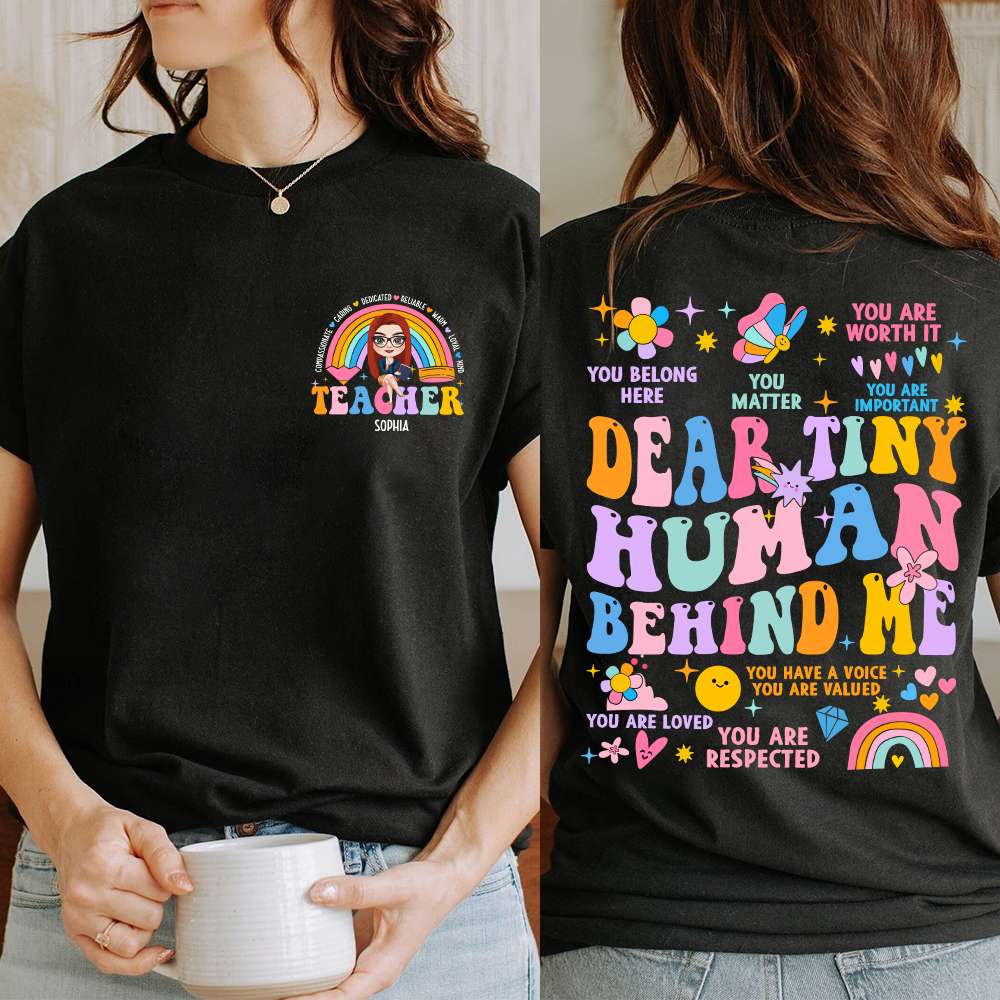 Personalized Gifts For Teacher Shirt 02NADT220624HH Rainbows-Homacus