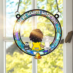 Personalized Memorial Gifts For Dog Lovers Window Hanging Suncatcher Ornament 03TGLU170225HG-Homacus