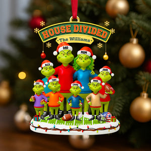 House Divided Family Christmas Ornament Personalized Gifts For Family 02HUDT031025-Homacus