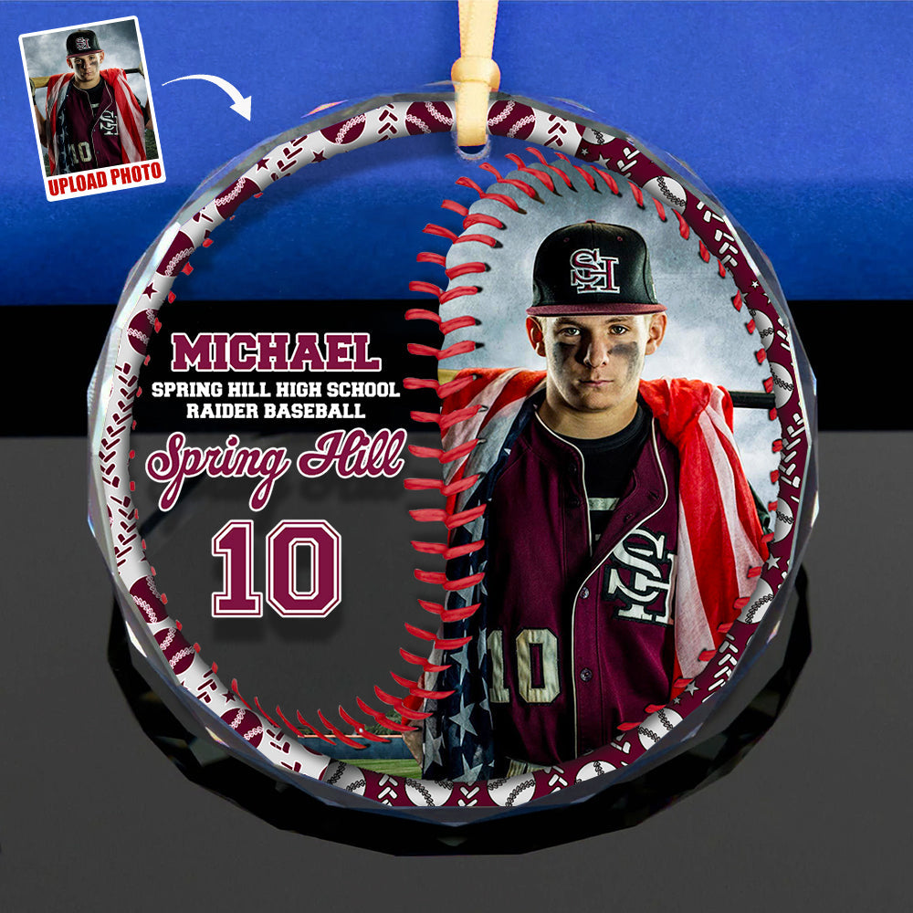 Custom Photo Gifts For Baseball Lovers Christmas Ornament 04ACDT081024-Homacus