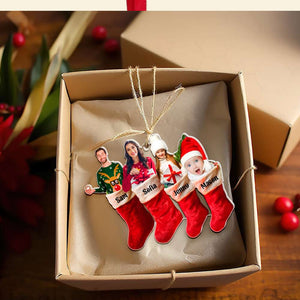 Personalized Custom Photo Christmas Gifts For Family Acrylic Ornament 03KAMH300924-Homacus