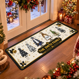 Christmas Tree Family Runner Rug - Personalized Christmas Gift For Family 01ohqn040926