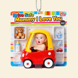Cute Baby Driver Adventure Car Ornament - Custom Photo Gifts For Mom 05naqn120326-Homacus