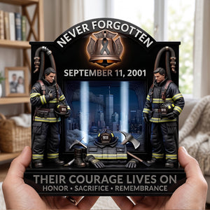 Memorial Acrylic Plaque - Personalized Gifts For Firefighters 01TOTN270726