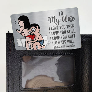 Personalized Gifts For Couple Aluminum Wallet Card 07ohqn191224hh Naughty Couple Gifts-Homacus