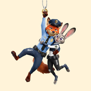 Police Couple Car Ornament - Personalized Gifts For Couple 05qhqn021225-Homacus