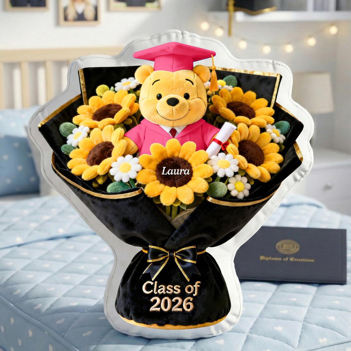 Graduation Flower Pillow - Personalized Gifts For Graduates 05naqn050226-Homacus