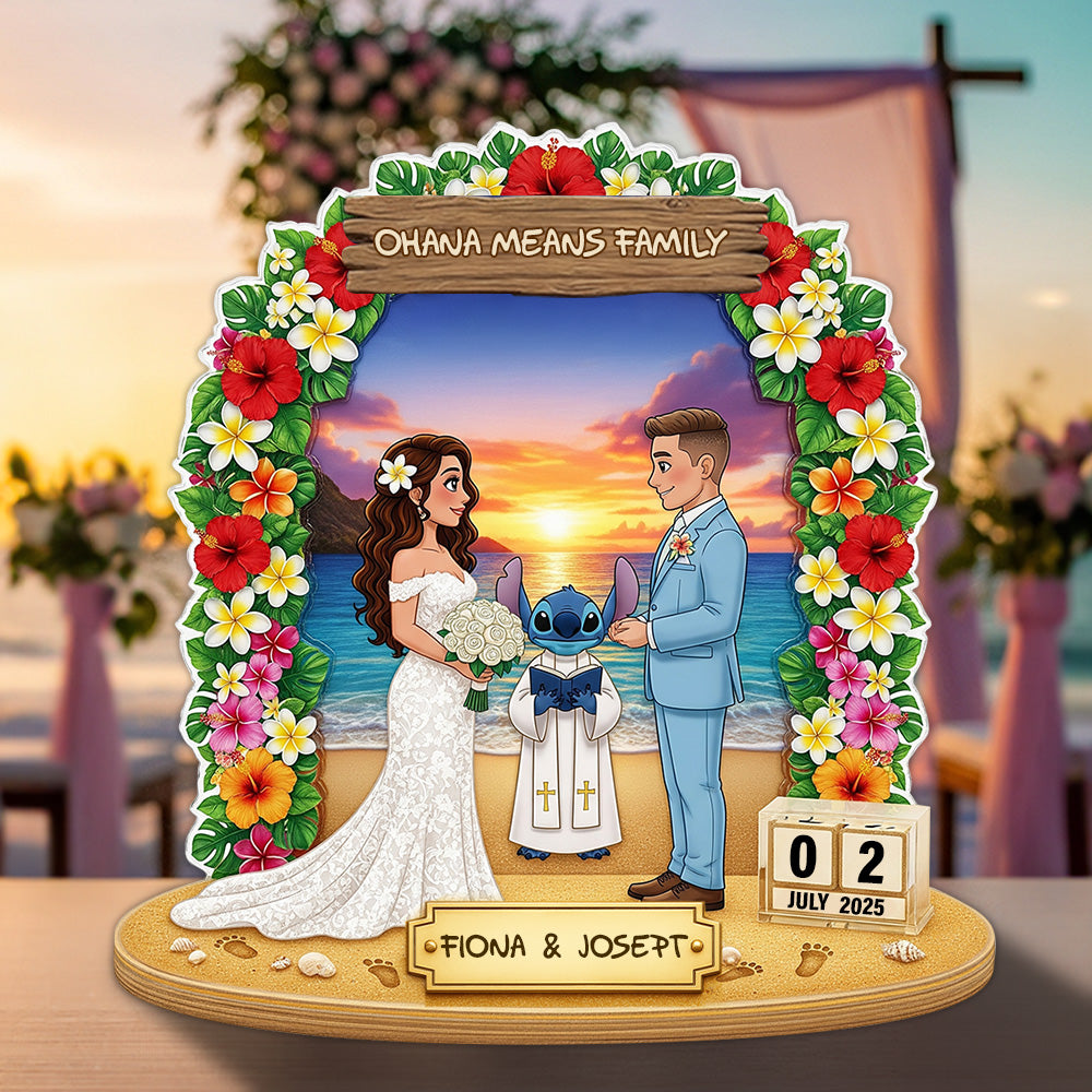 Wedding Couple Acrylic Plaque - Personalized Custom Photo Gifts For Couple 03HYLU210825-Homacus