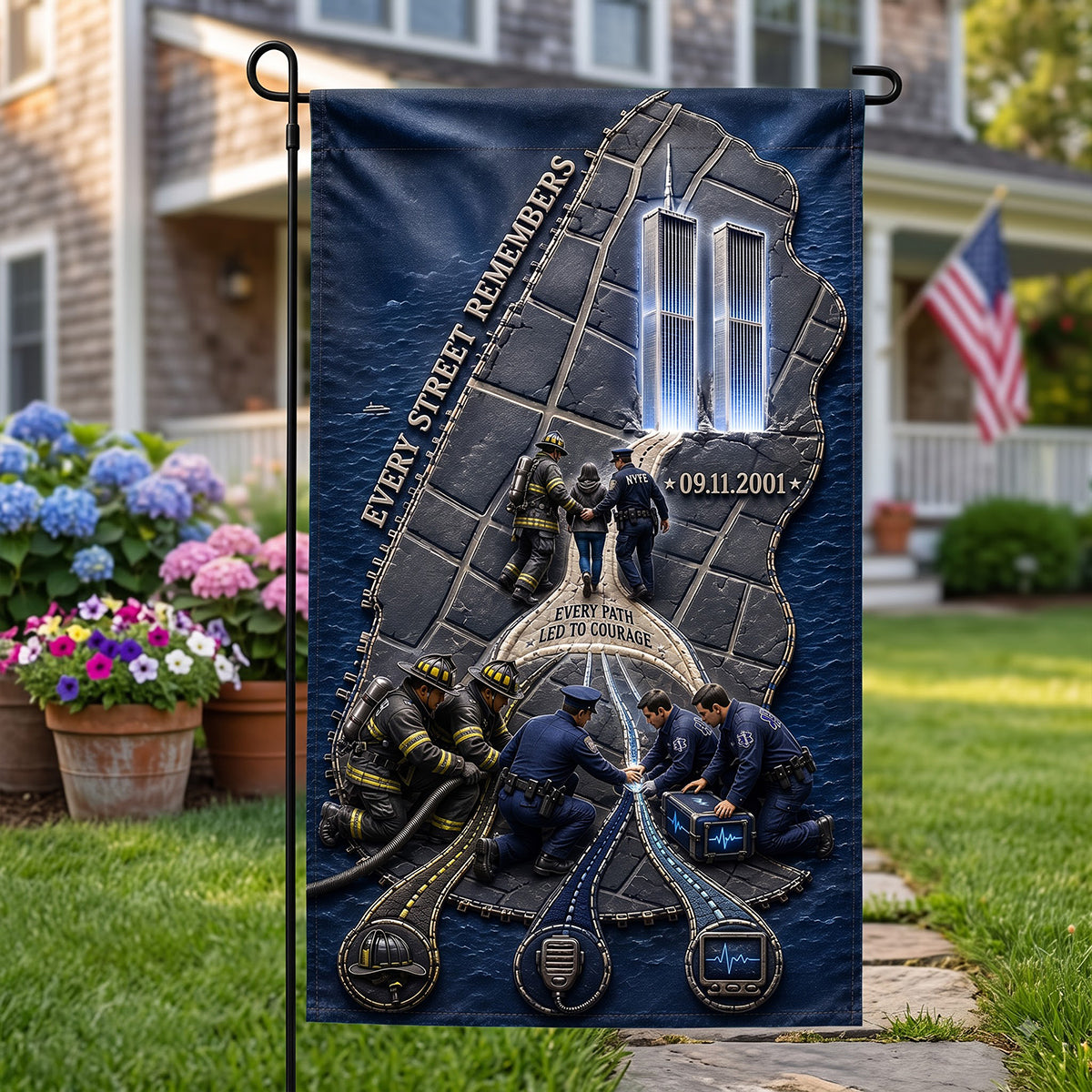 Every Street Remembers Garden Flag - Personalized Gifts 05hata300726-Homacus