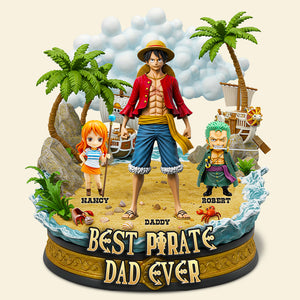 Best Pirate Dad Acrylic Plaque Personalized Gifts For Dad 06QHDT050525-Homacus
