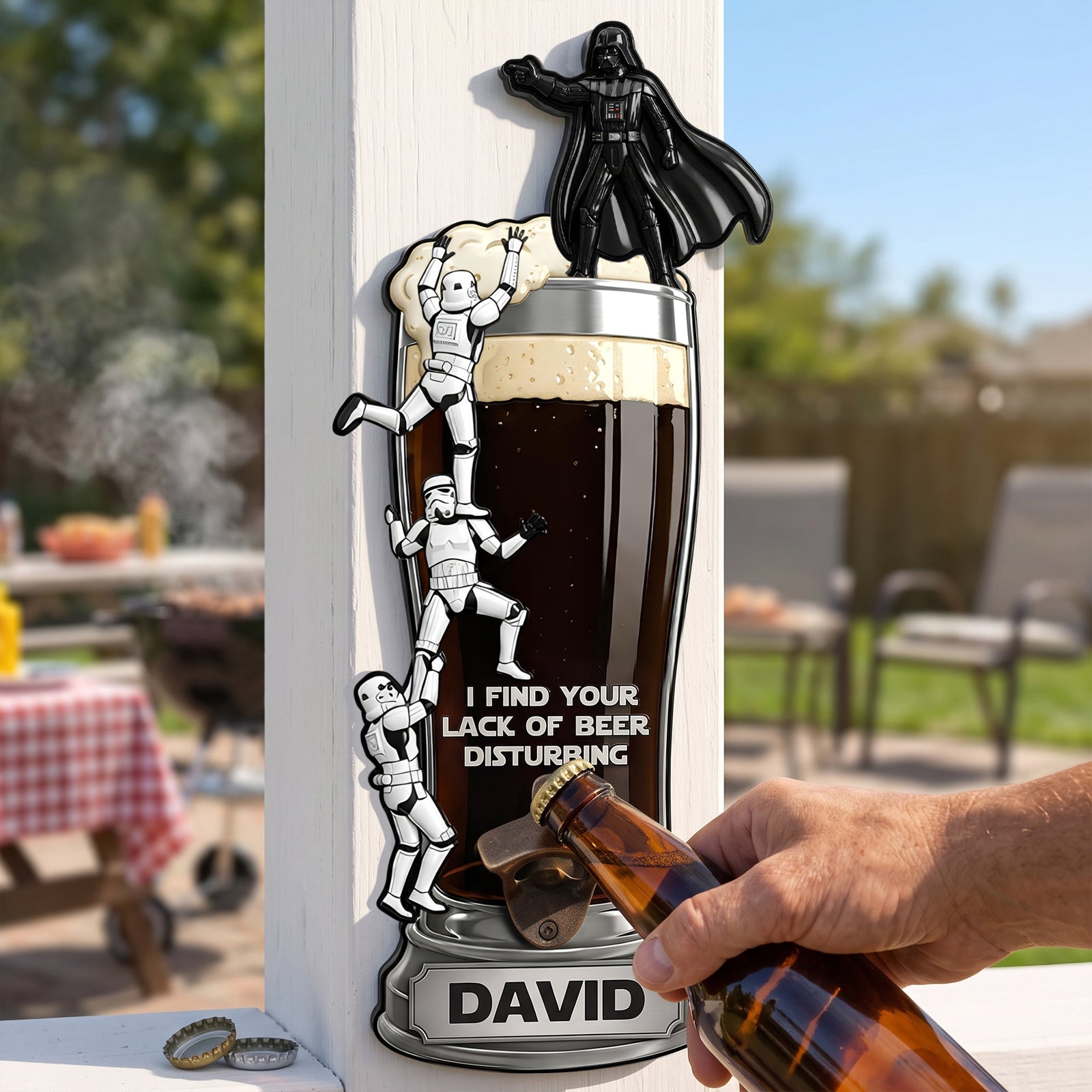 Galactic Wooden Wall Hanging Bottle Opener - Personalized Gifts 04HATN200726-Homacus