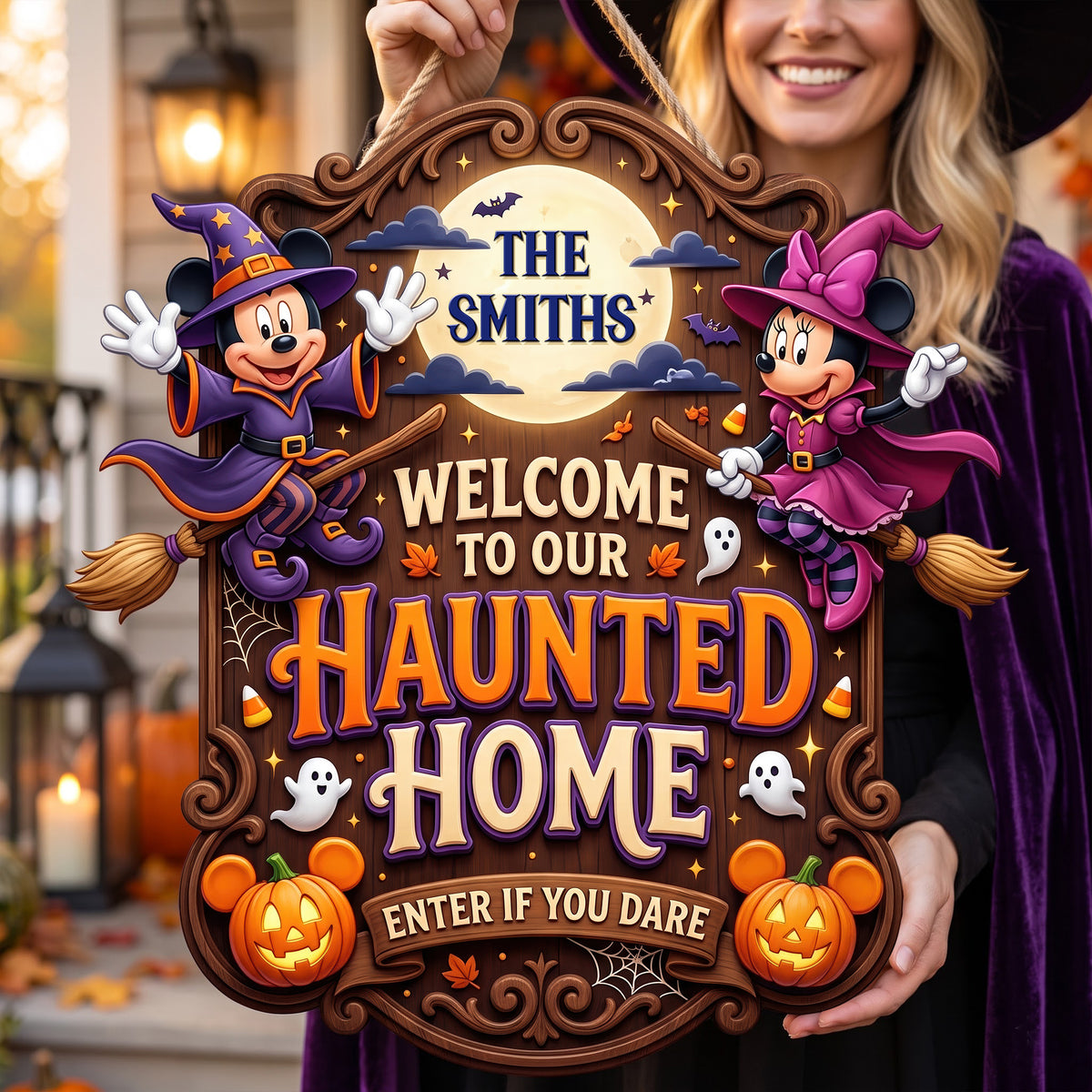 Enter If You Dare Acrylic Sign - Personalized Spooky Gifts For Family 01toqn310726-Homacus