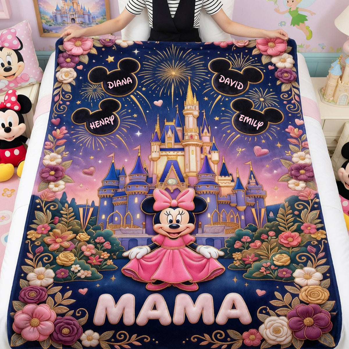 Fairytale Castle Mom Blanket - Personalized Gifts For Mother 01paqn100426-Homacus