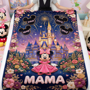 Fairytale Castle Mom Blanket - Personalized Gifts For Mother 01paqn100426-Homacus