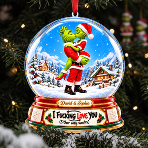 Furry Naughty Couple Ornament - Personalized Christmas Gifts For Couples 05tyta161026-Homacus