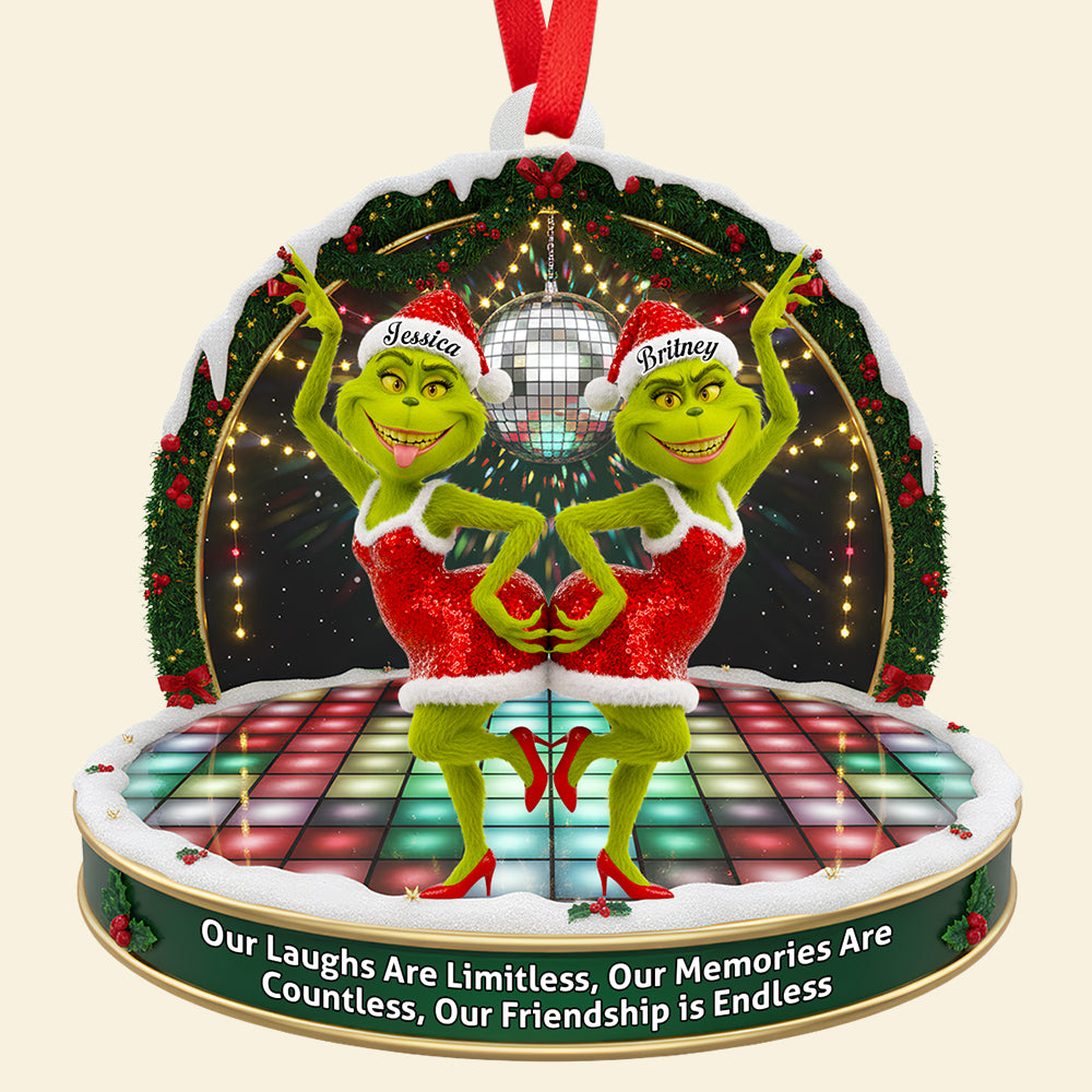 Dancing Besties Christmas Ornament - Personalized Gifts For Friends 03NADT220925-Homacus