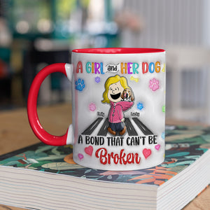 Personalized Gift for Dog Lover, A Bond Can't Be Broken Accent Mug 05TOQN230924HH-Homacus