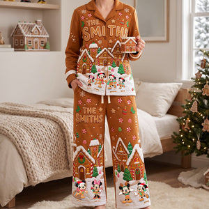 Cute Gingerbread Family Pajama Set - Personalized Gift For Christmas 02PATA270826-Homacus