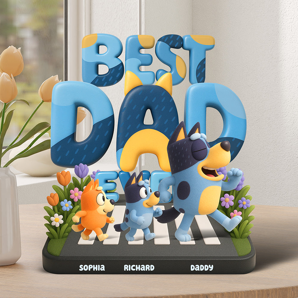 Dog Dad Plaque - Personalized Gifts For Dad 01kaqn190425-Homacus