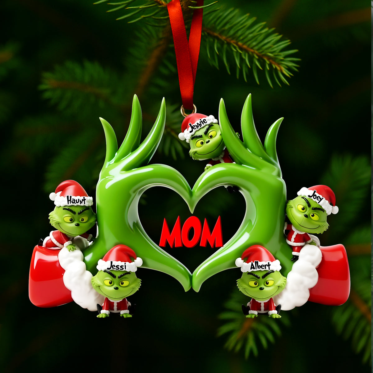 Fun Love Christmas Ornament - Personalized Gifts For Grandma & Other Family Members 02QHLU180925-Homacus