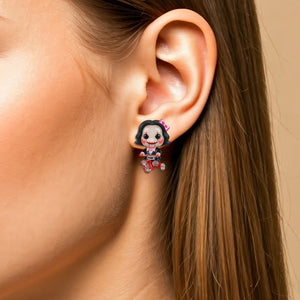Cute Horror Characters Stud Earrings - Personalized Halloween Gifts For Horror Movie Fans 01pgtn150825-Homacus