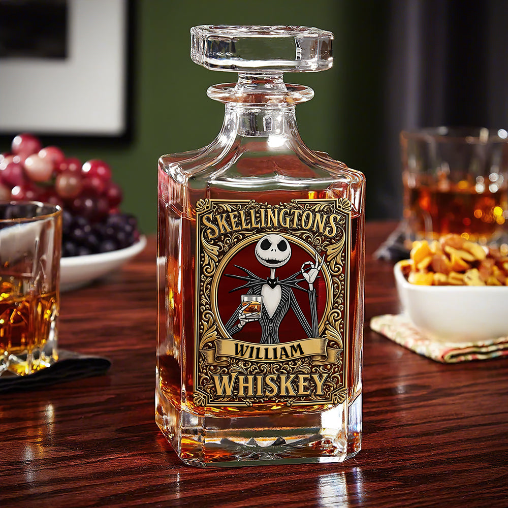 Creepy Cool Whiskey Decanter Set - Personalized Gifts For Him 02PAQN200825-Homacus