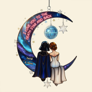 Cosmic Couple Suncatcher Ornament Personalized Gifts For Couple 02PADT251125-Homacus