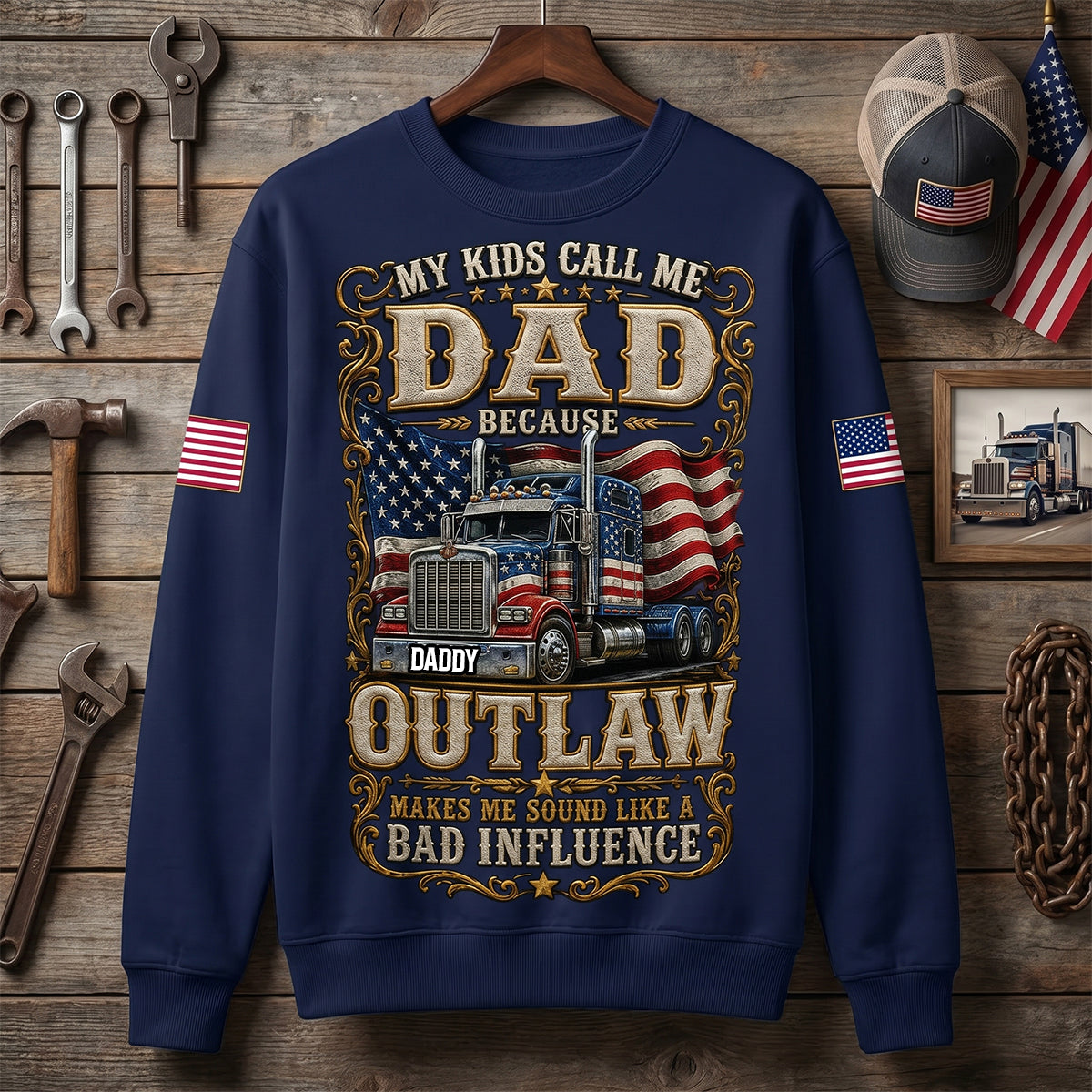 USA Dad Trucker Shirt - Personalized Gifts For Fathers 01PADH190526-Homacus
