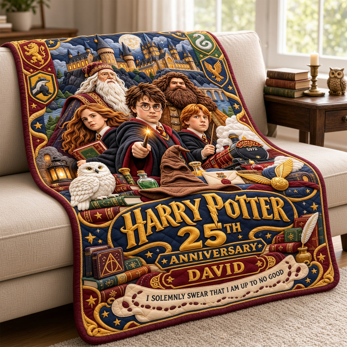 25 Years Of Timeless Adventures Blanket - Personalized Anniversary Gift For Fantasy Lovers 04OHLU021026