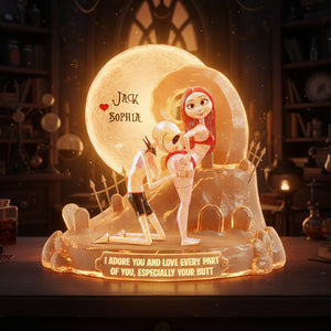 I Adore You And Love Every Part Of You Acrylic Light Box - Personalized Gifts For Couples 01ohtn031225-Homacus