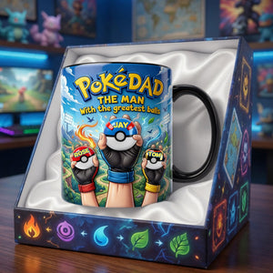 Dad And Little Champions Magic Mug - Personalized Gifts For Dad 05NALU070526-Homacus