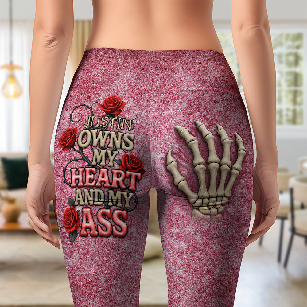 Skeleton Hand Personalized Funny Gifts For Her Leggings 03naqn020725-Homacus