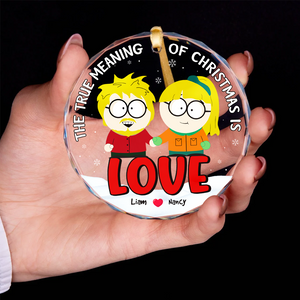 Personalized Gifts For Couple Christmas Ornament, Cartoon Character 03tgpu281024hg-Homacus