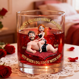 Fun Couple Whiskey Glass, Personalized Gifts For Couple 04QHLU230126-Homacus
