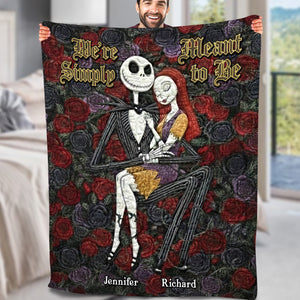 Spooky Couple Blanket - Personalized Gifts For Couple 02toqn021225-Homacus