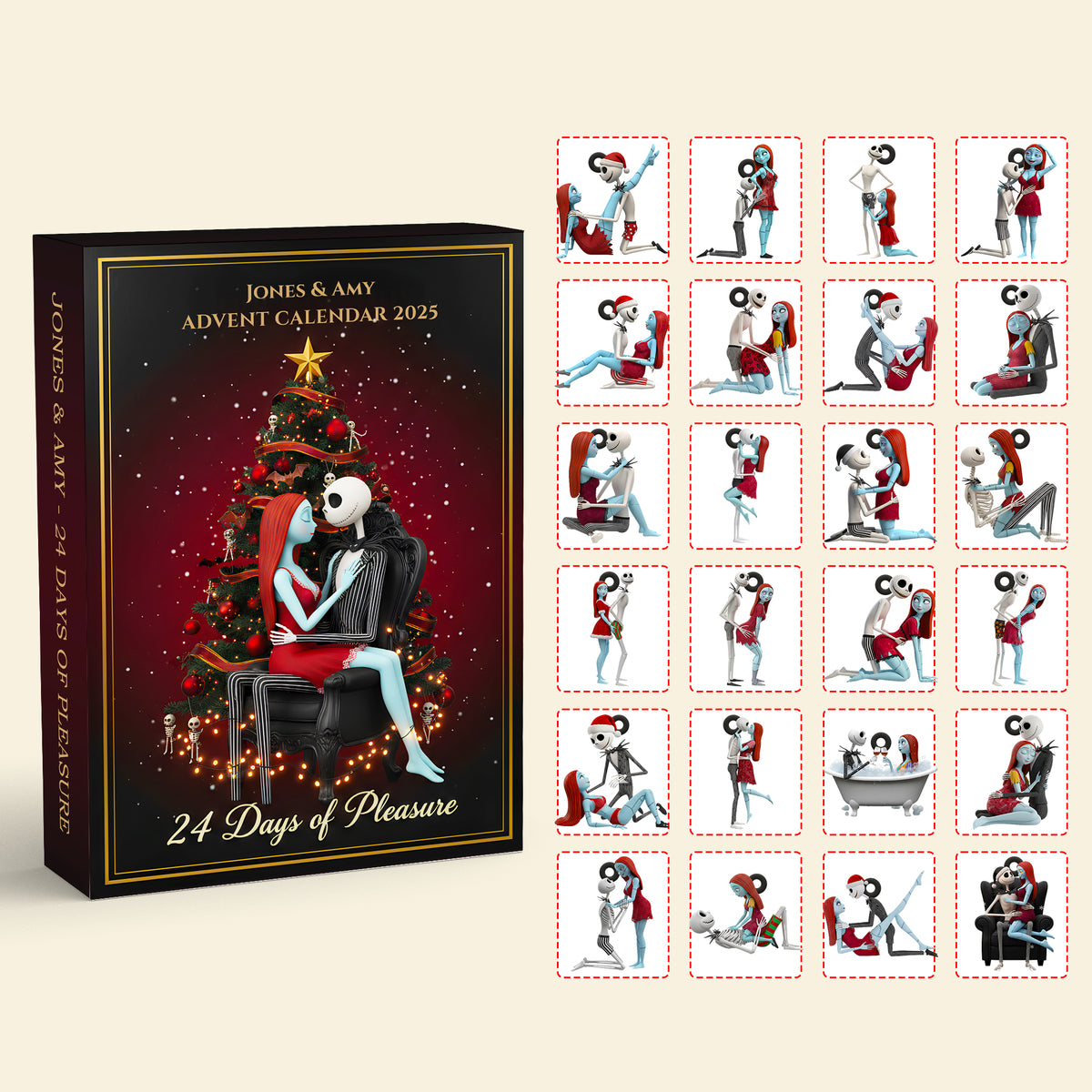 Love & Mischief Christmas Advent Calendar Blind Box Personalized Gifts For Couple 02NADT161025-Homacus