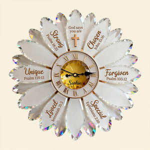 Christian Faith Acrylic Hanging Wall Clock – Personalized Gifts For Christian 06nadt251225-Homacus