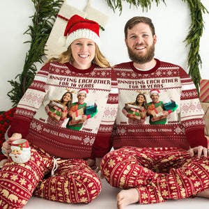 Custom Photo Gifts For Couple Christmas Ugly Sweater 01XQLU081024-Homacus