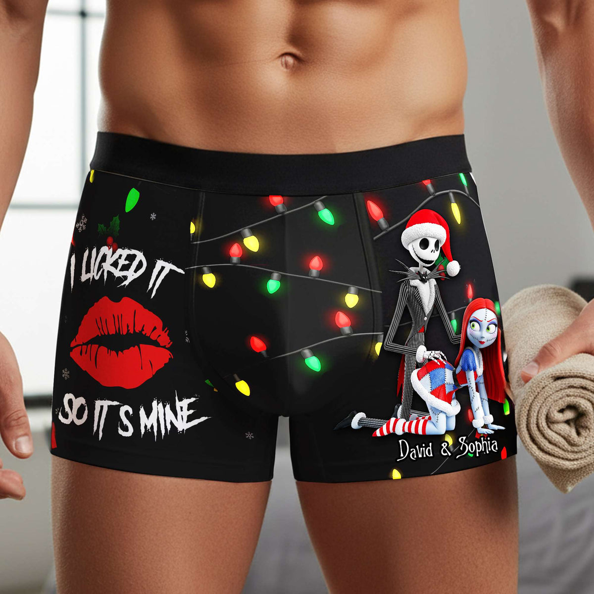 Freaky Skeleton Couple Christmas Boxers - Personalized Gifts For Him 04NALU160925-Homacus