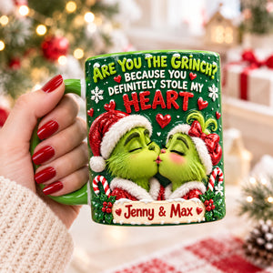 My Dear Mischief Sweetheart You Stole My Heart Accent Mug - Personalized Christmas Gifts For Couples 01hudh151026-Homacus